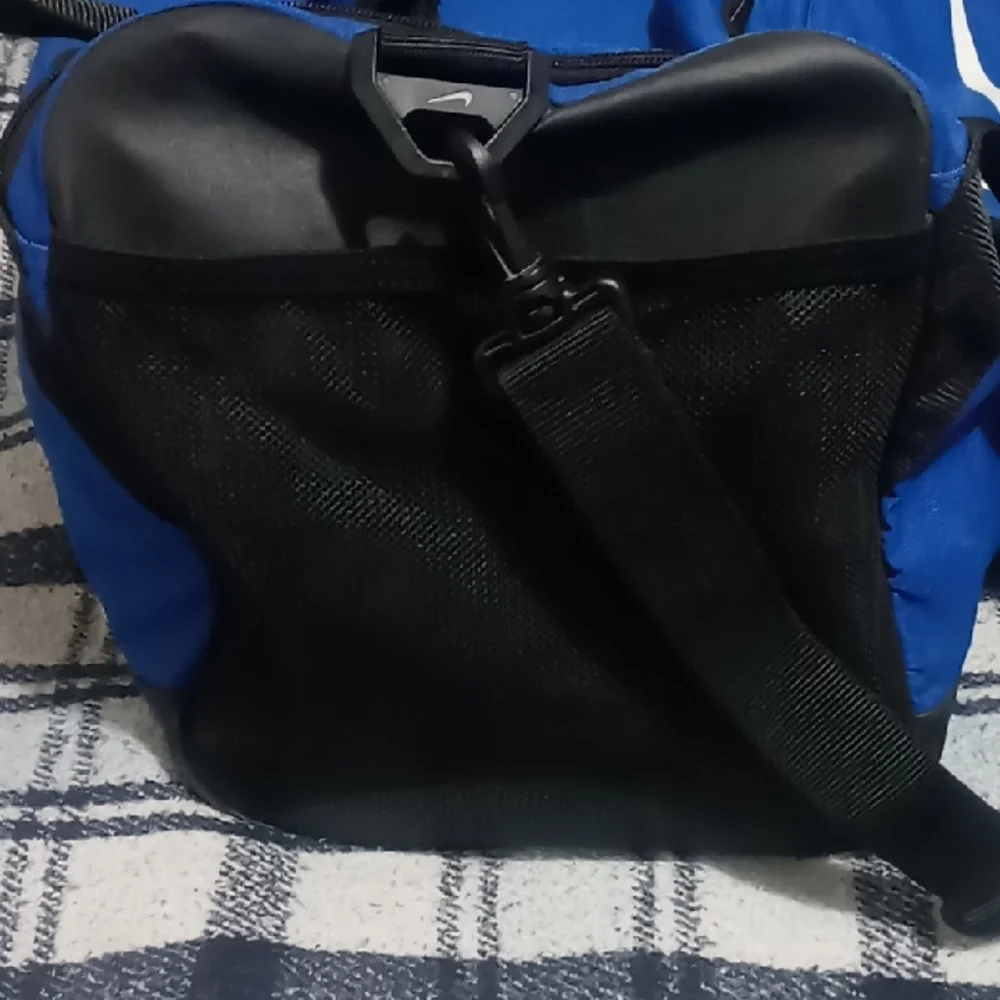 Nike Blue and Black Duffel Bag